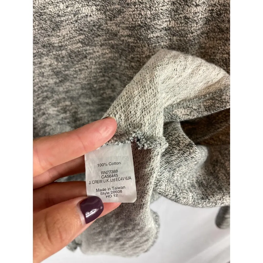 J Crew Loomknit Pullover Sweater Grey Size Medium - Image 4