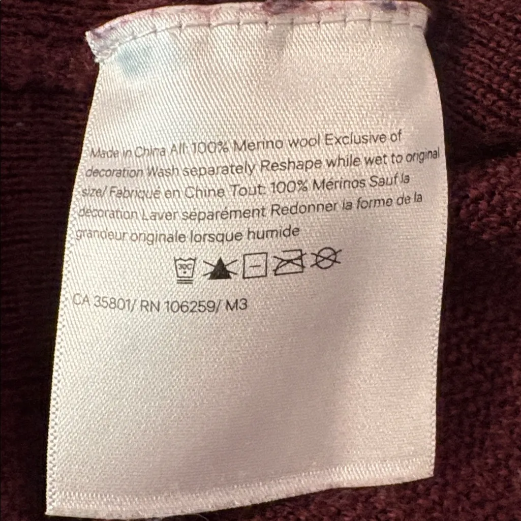 Lululemon Luxe Toga Pilates Old Money Sit In Lotus Sweater - Garnet 100% Merino - Image 8