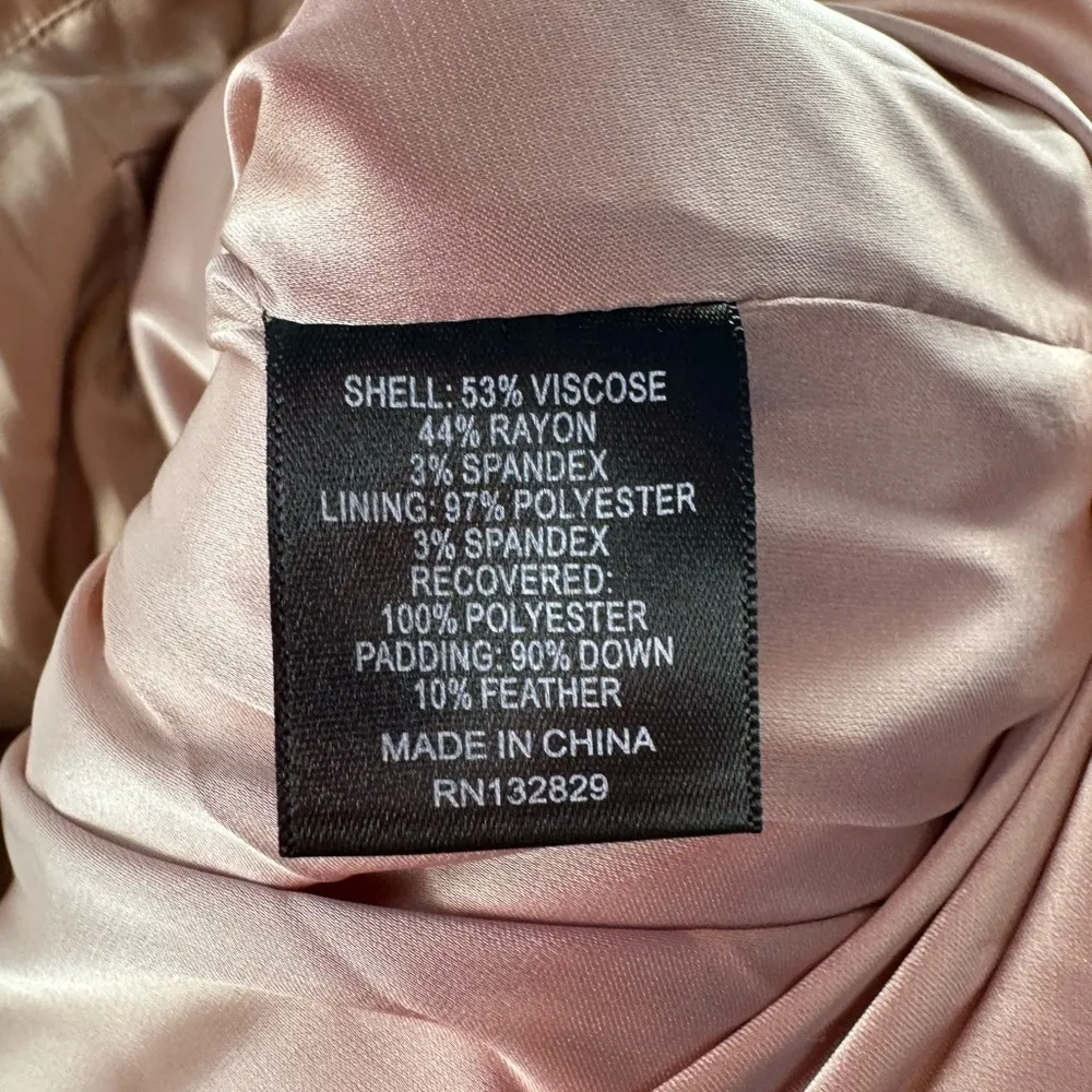 NWT DUNDAS x Revolve Audrey Down Puffer‎ Jacket in Blush Size Extra Small Pink - Image 8
