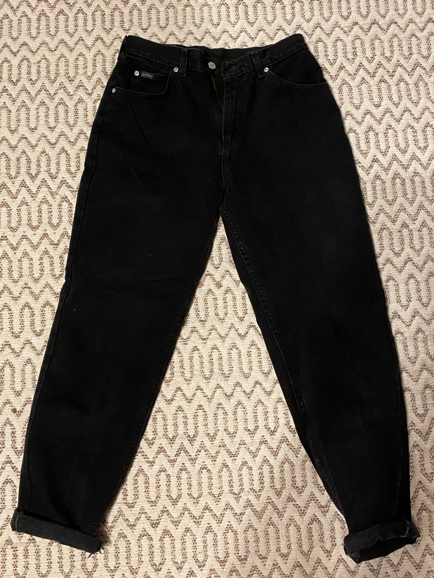 Urban Outfitters Black High Waisted Vintage Jeans  - Image 4