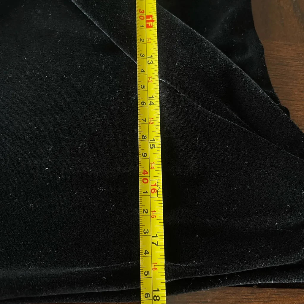 Elegant Black Halter Wrap velvetTank Top - Image 7