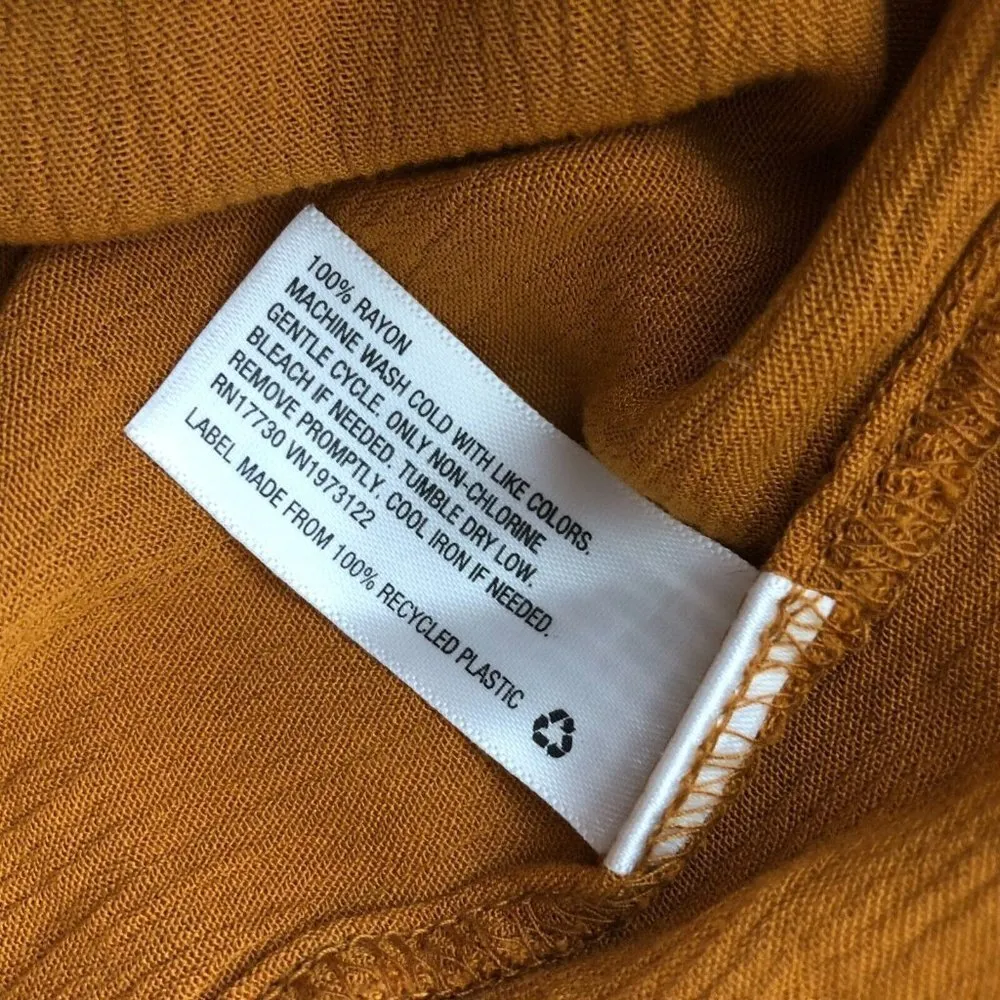 Wild Fable Mini Dress Open Back Hi Lo Hem Sleeveless Orange Size M - Image 4