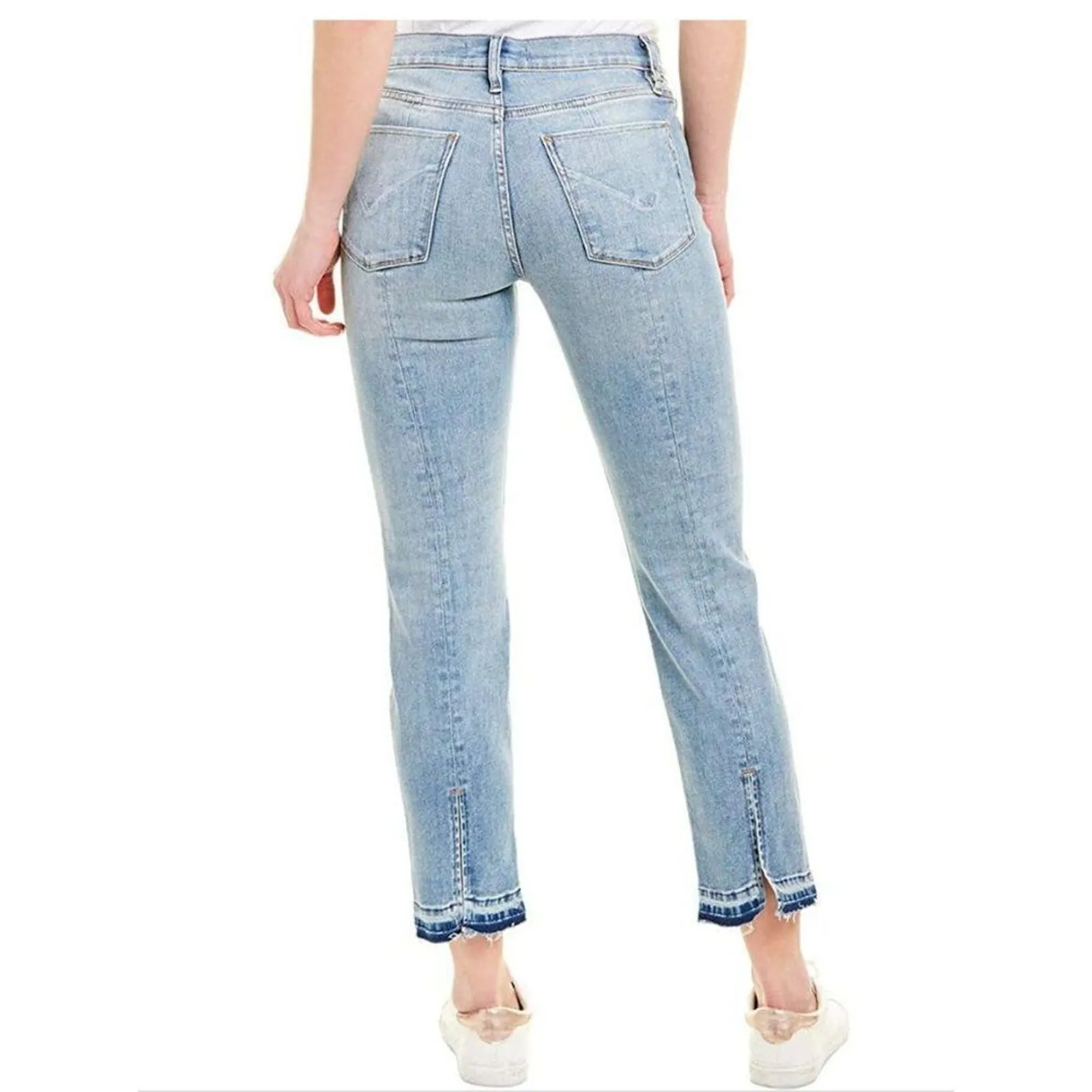 Hudson Blue Denim Pockets‎ Zipper Mid Rise Stretch Skinny Jeans Size 26 - Image 2