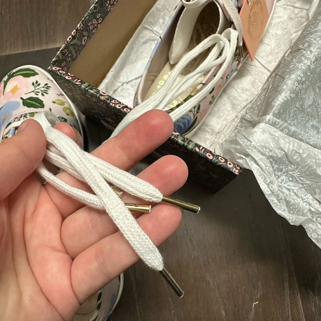 NIB Rifle Paper Co. x Keds pink floral tennis shoes. - Image 16