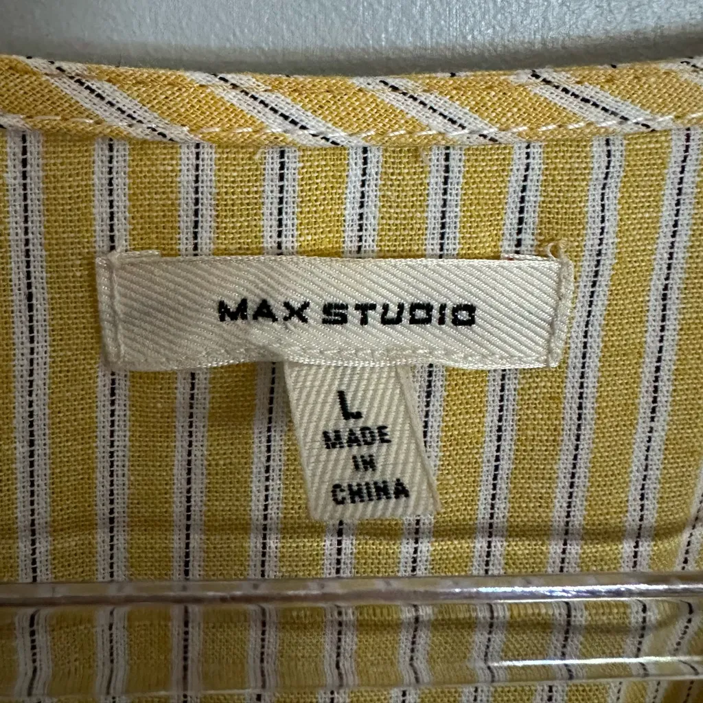 Max Studio Striped 3/4 Sleeve Sundress - Image 3