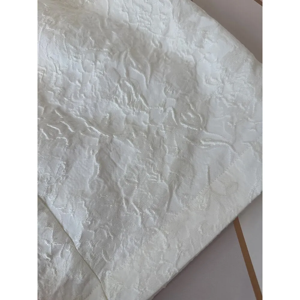 Lulus Unique Perfection White Floral Jacquard One-Shoulder Mini Dress Size S - Image 5