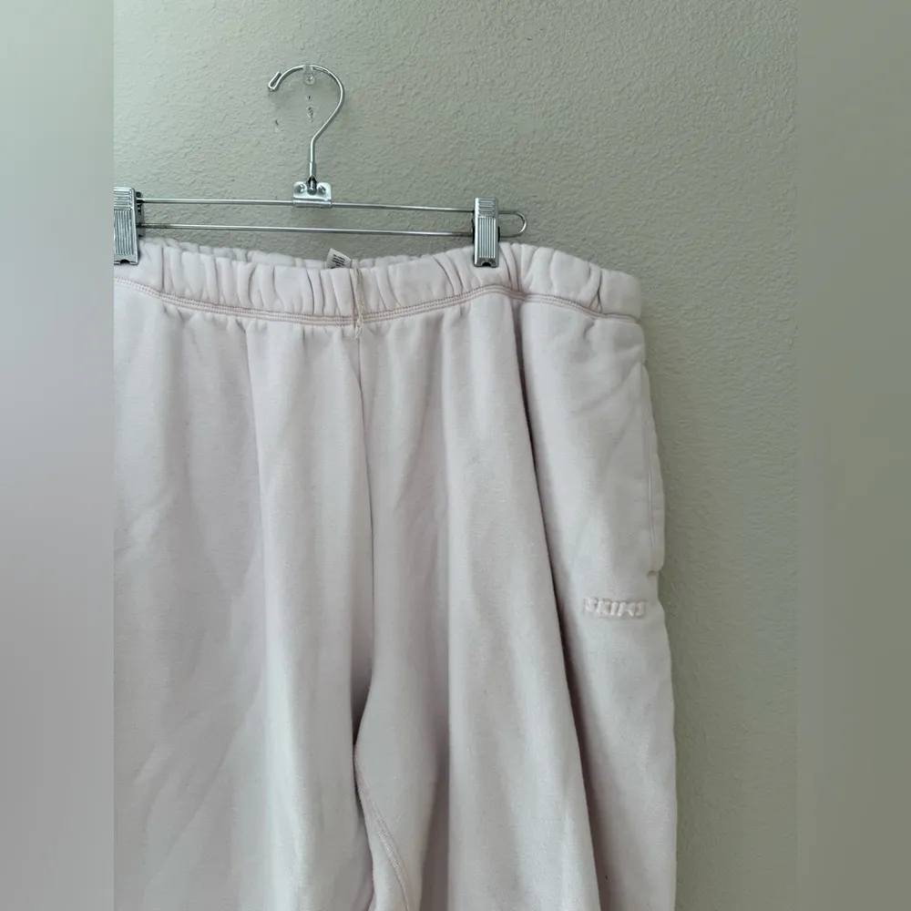 SKIMS Pale Pink Sweat Pants, Size XL - Image 2