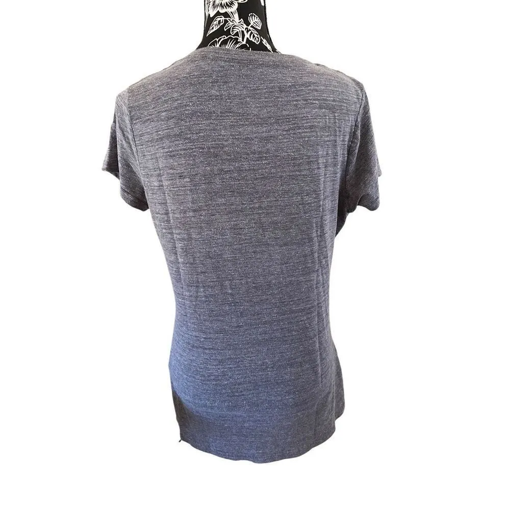 Dale Earnhardt V Neck Nascar T shirt Casual Lounge Blue Size L - Image 2