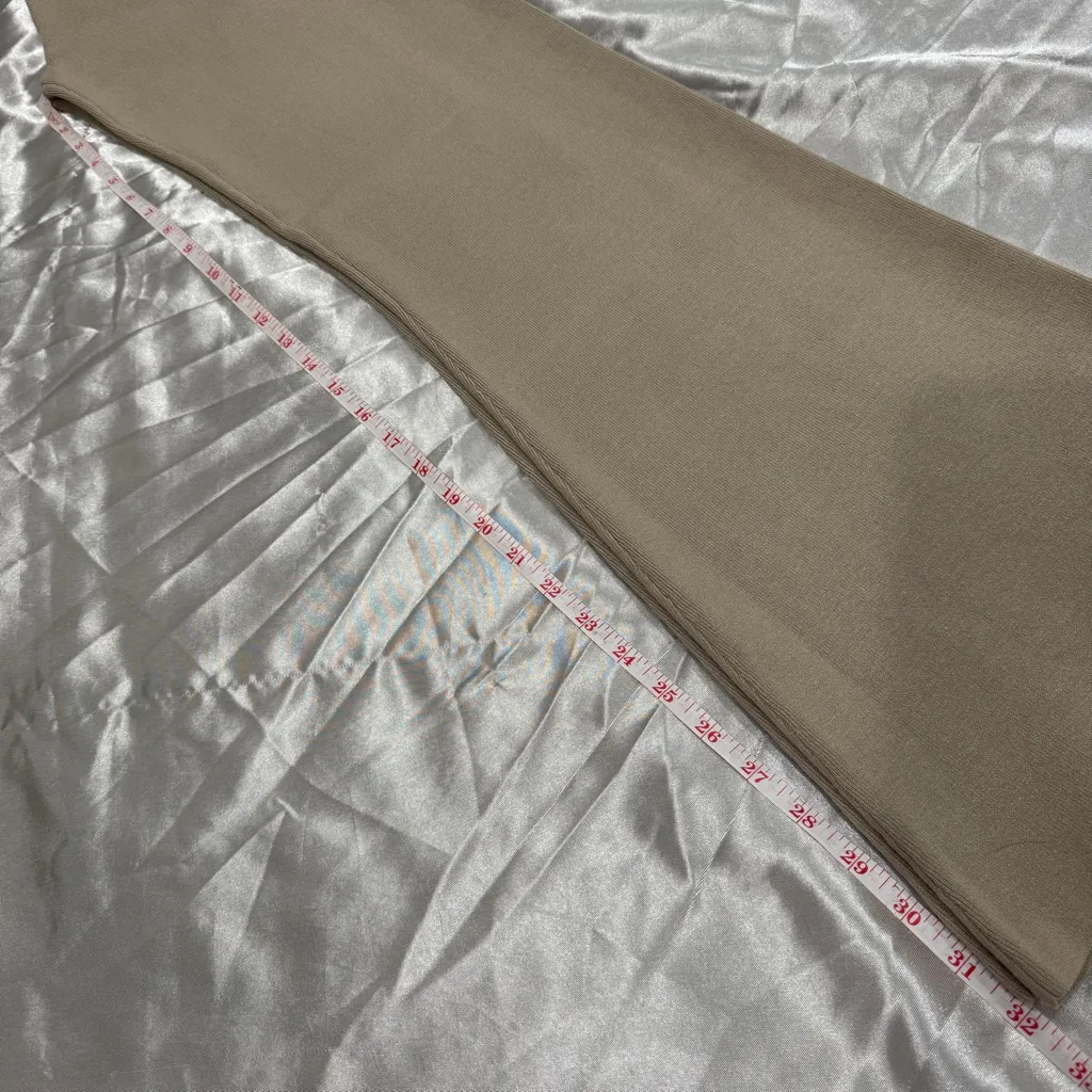 Meshki Rosetta Flare Knit Pants Taupe - Image 8