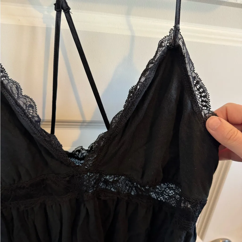 Victoria’ Secret Black Lacy Cami - Image 2