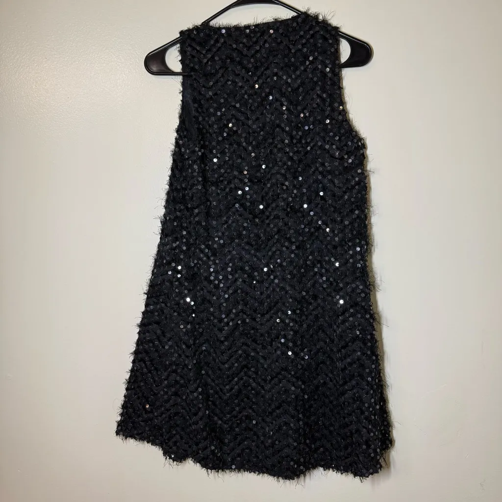 Altar'd State Black Sequin Mini Dress - Image 2
