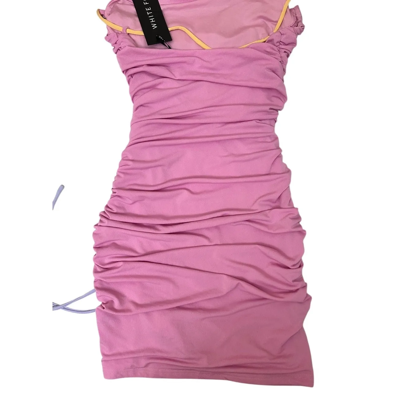 White Fox Boutique RECKLESS HEART MINI‎ DRESS Size Medium Pink - Image 9