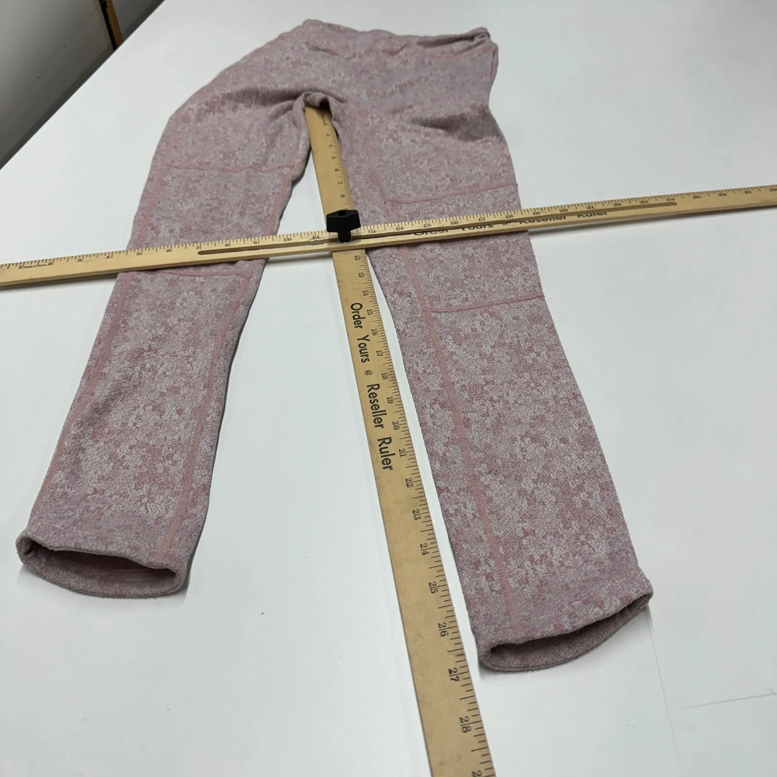 Gymshark  Leggings Womens Small Pink Moroccan Brick Marl Fleur Training‎ Quickdry - Image 9