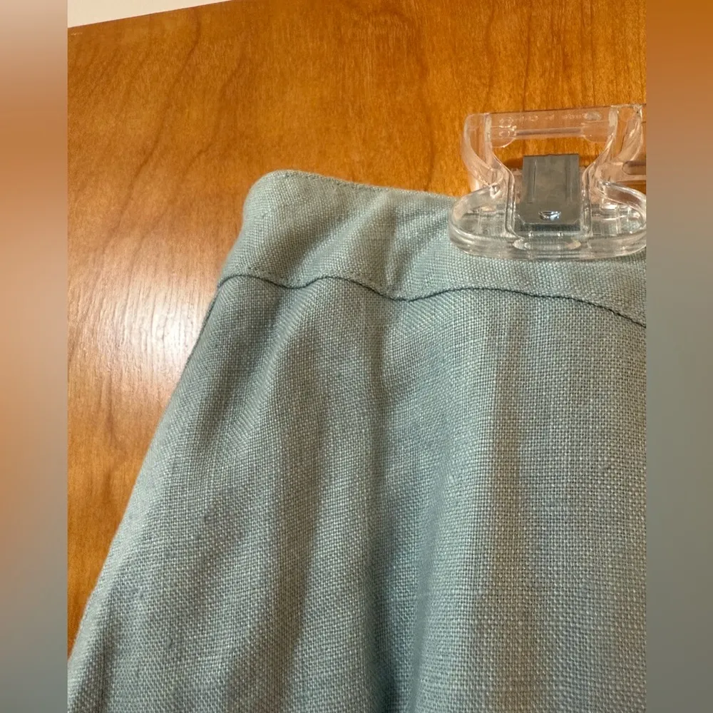 LL Bean 100% Linen Skirt Washable Vintage Modest Church Travel NWT Size 20 - Image 7