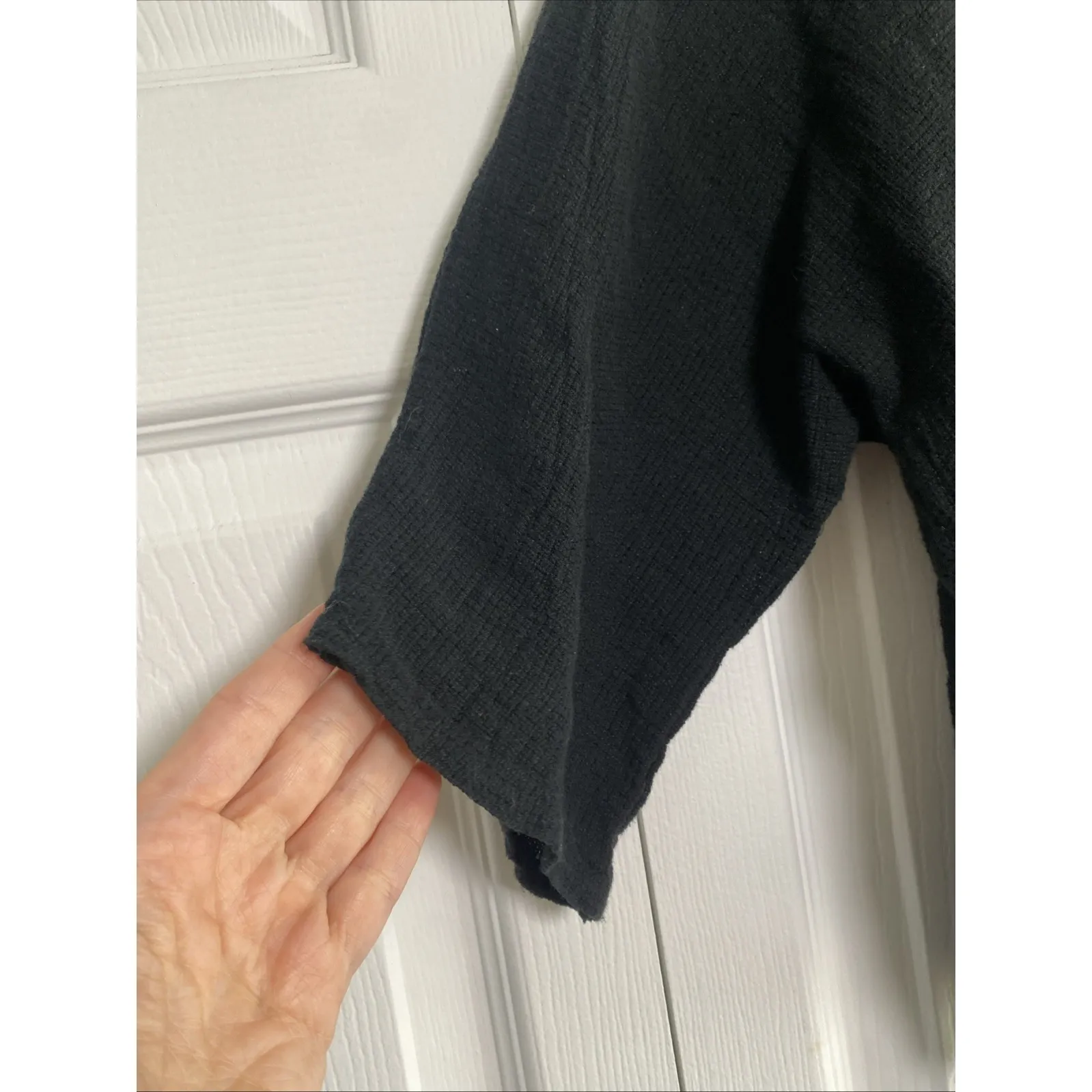 Tendencies Womens One Size Black Linen Cotton Oversized Top Lagom Clean Girl - Image 5