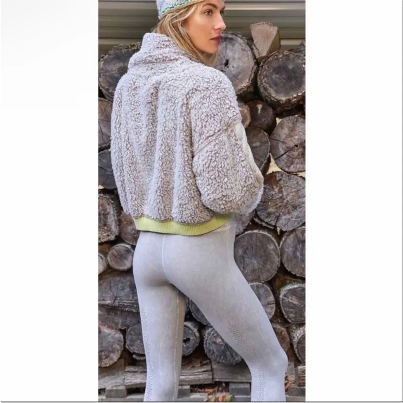 Free People Movement Good Karma high rise leggings in ice gray XS/S Silver - Image 8