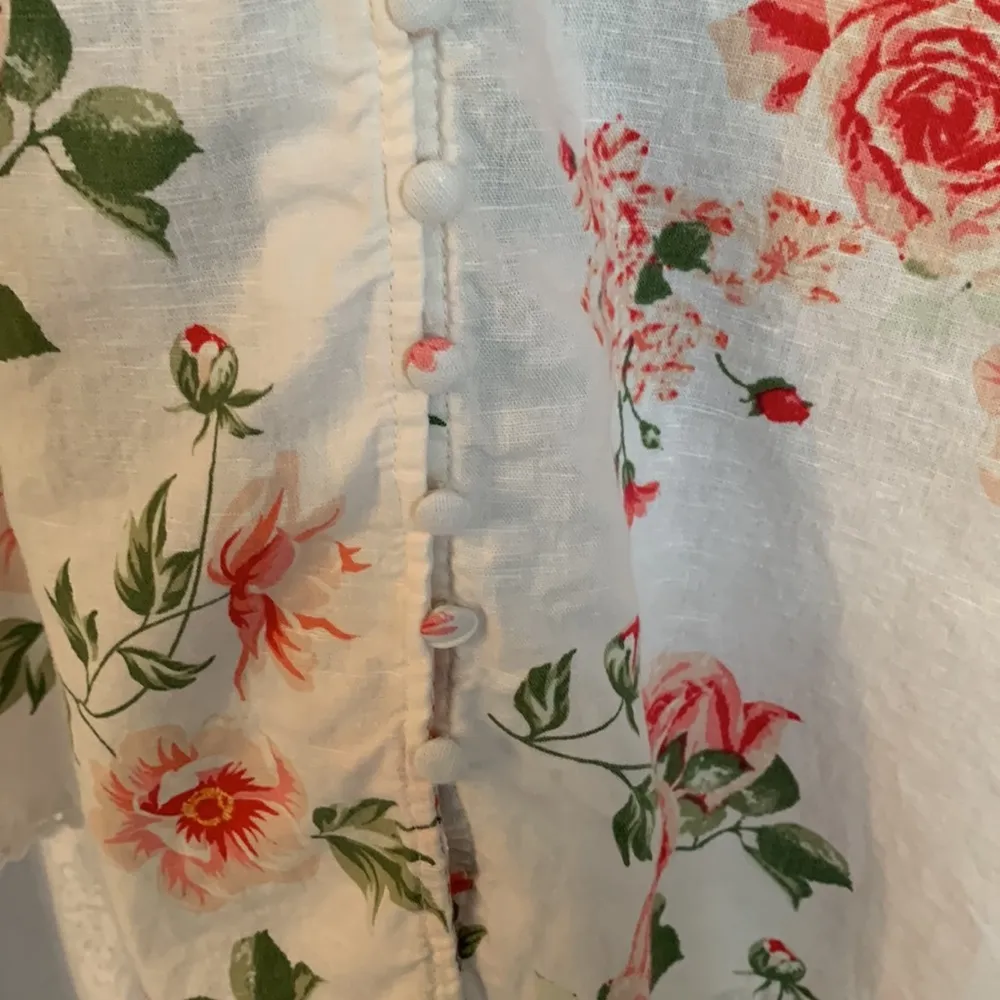 ZARA Linen Button Front Dress Sz: L - Image 6