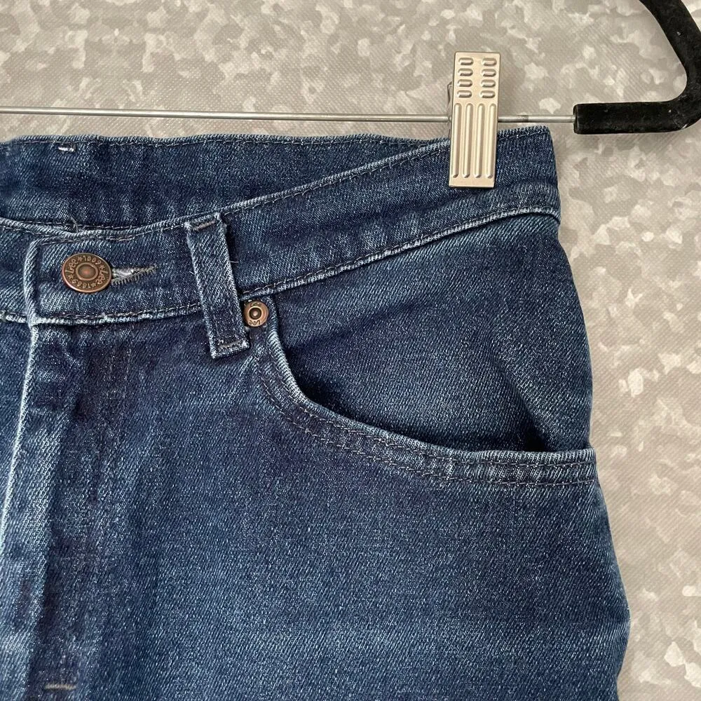 Lee Medium Wash High Waisted Relaxed Fit Straight Leg Jeans - Size 10 - 5 Pocket - Image 2