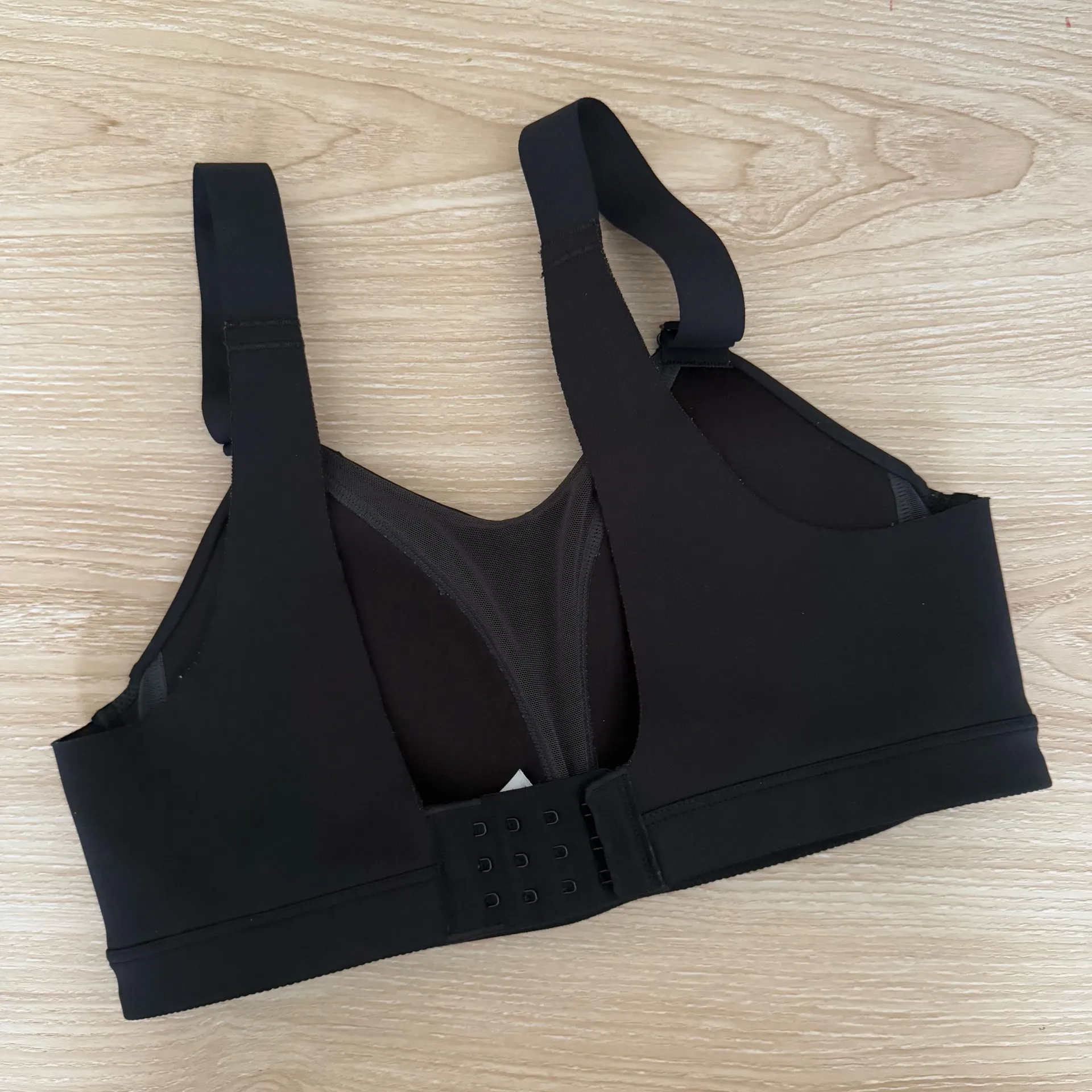 Nike Small Alpha High-Support Sports Bra Black Adjustable Padded Active Gym - Image 3