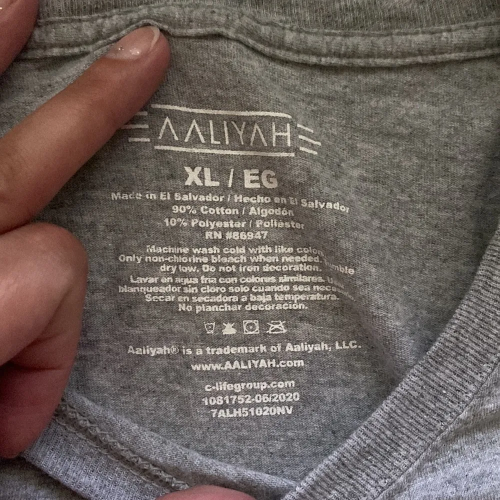 Aaliyah ‘Try Again’ R&B 3rd album long sleeve graphic print t-shirt, size XL - Image 4