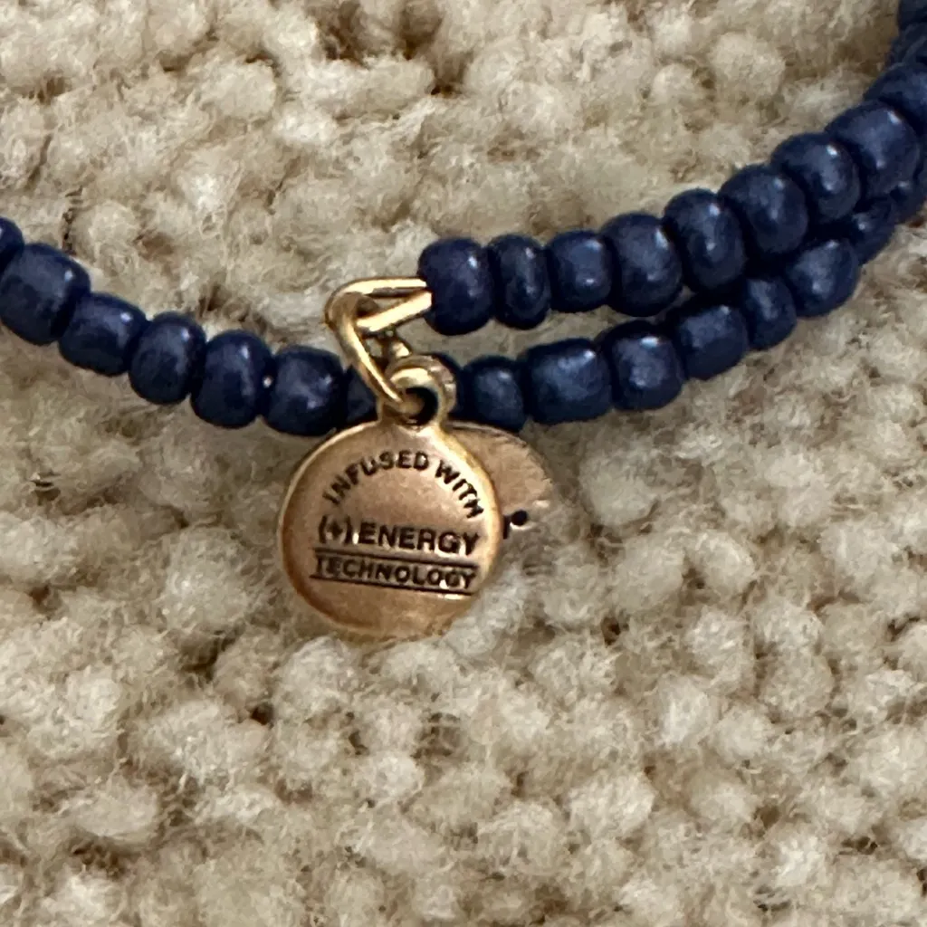Alex + Ani Blue Swarovski Bead Energy Bracelet - Image 3