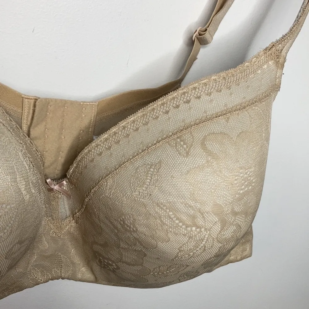 Cacique modern lace covered lightly lined Balconette bra size 42DD - Image 2