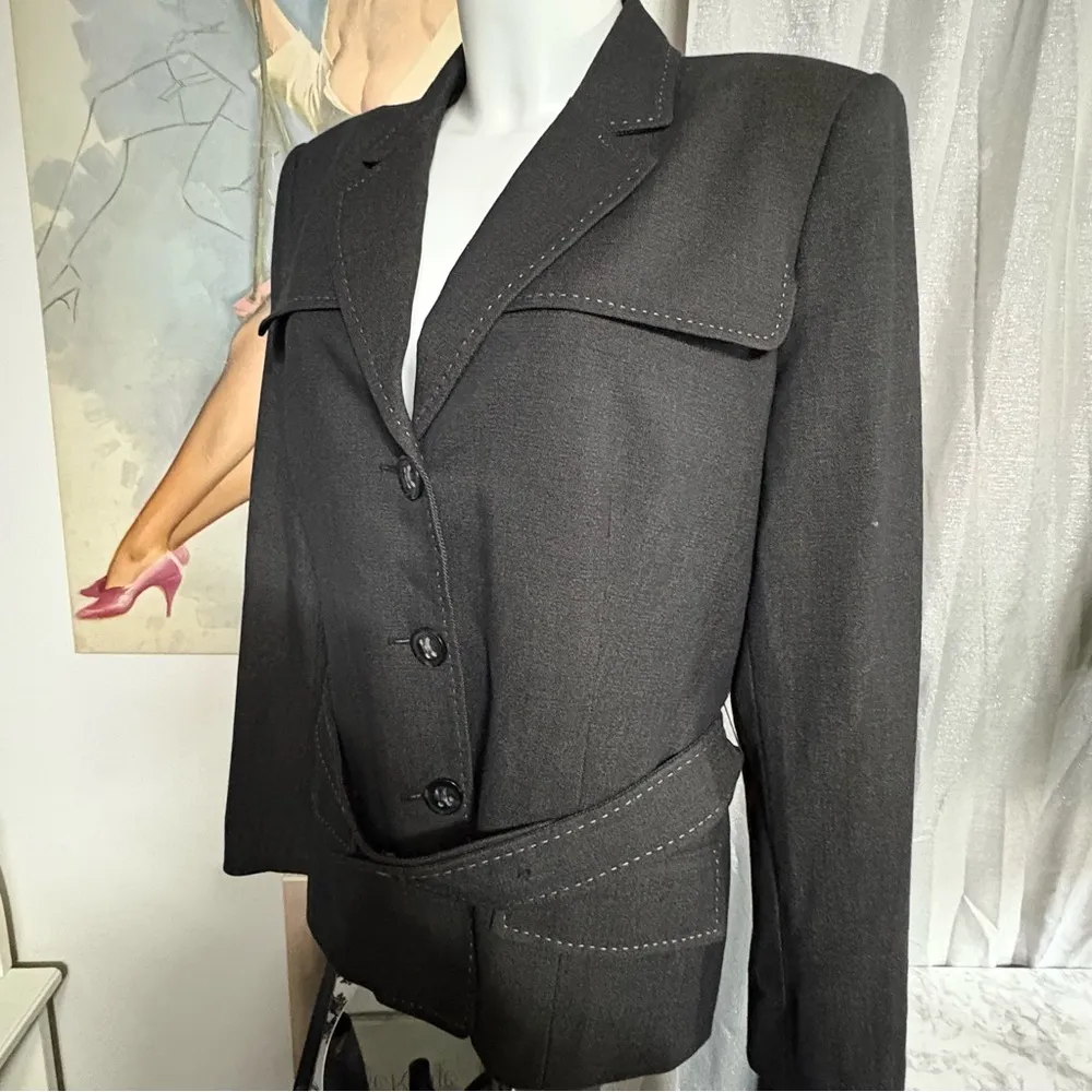 suit jacket, Anne Klein blazer, woman’s suit jacket, size 14 - Image 11