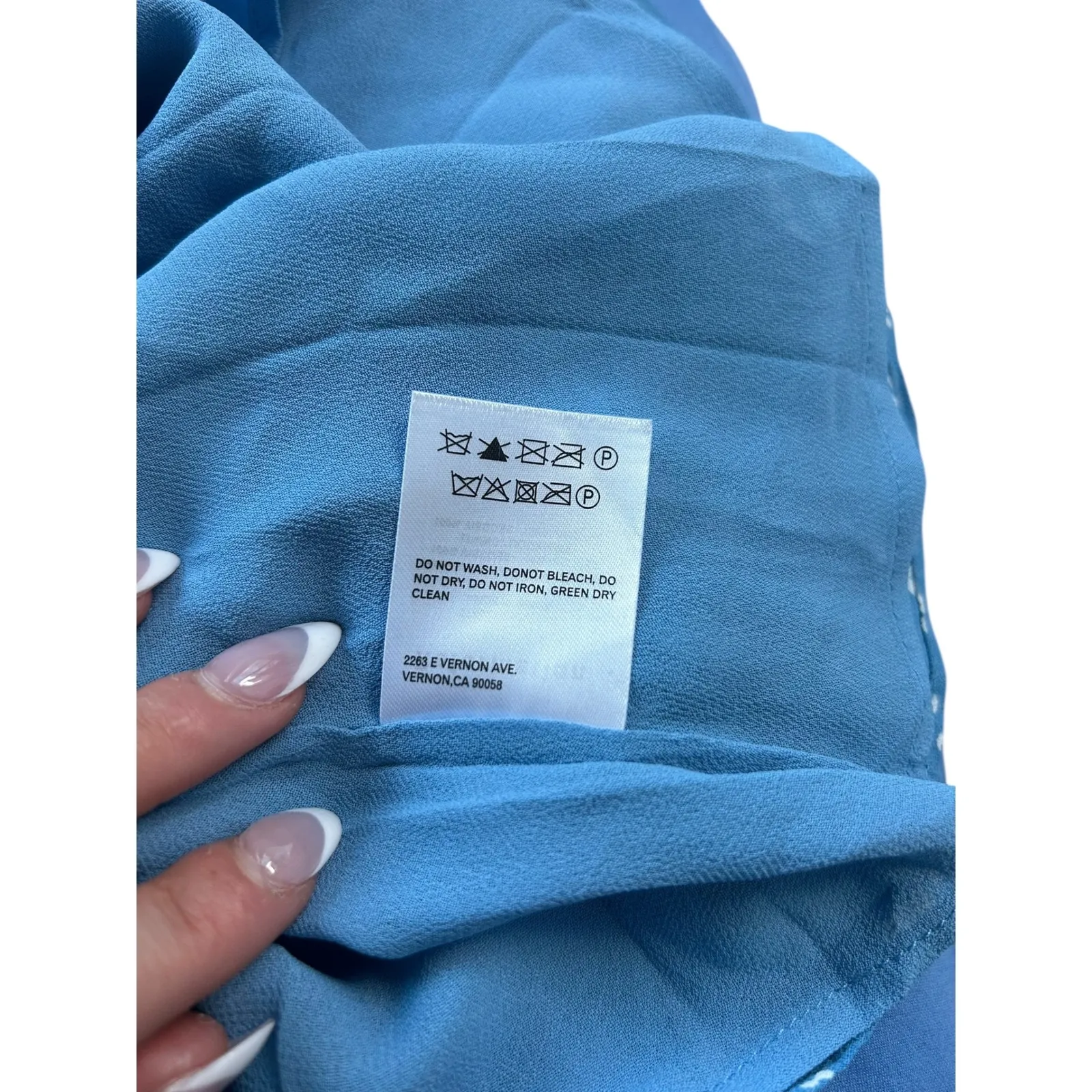 Reformation Elle Blue Floral Smocked Puff Sleeve Square Neck Mini Dress Size 2 - Image 9