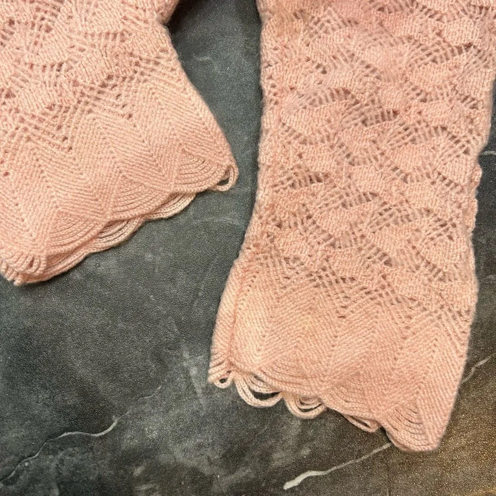 Vintage Dalton Montaldo’s Virgin Cashmere Pink Pastel Tank & Cardigan - Image 10