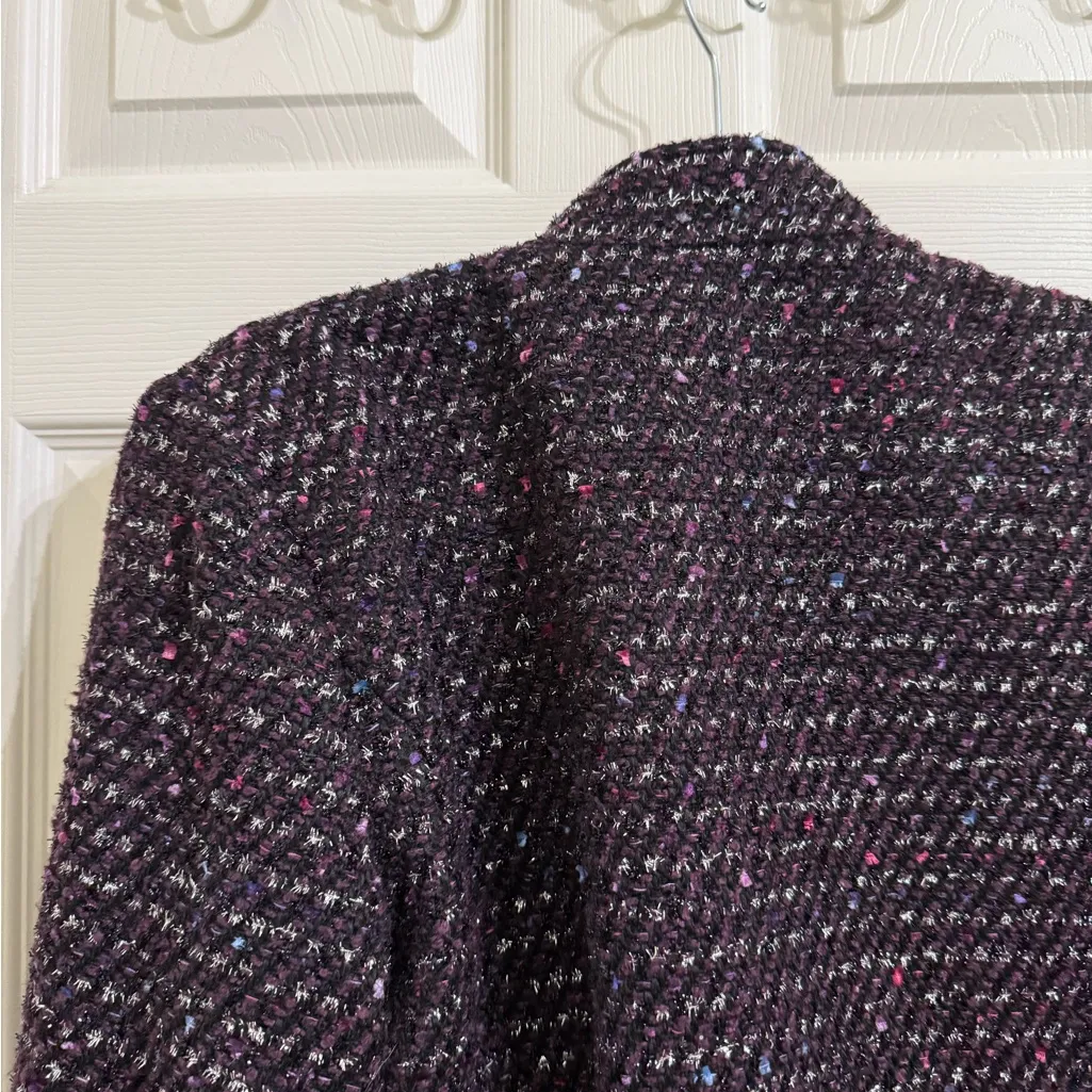 Chicos Multicolor Tweed Blazer Jacket size 2/large - Image 8