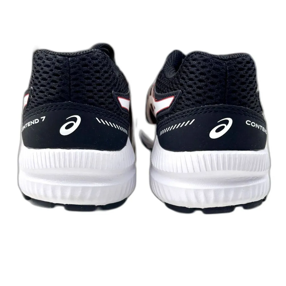 NIB Asics Contend 7 Sz 8 Women's /Sz 6.5 Youth Tech Black/Red Sneakers - Image 4