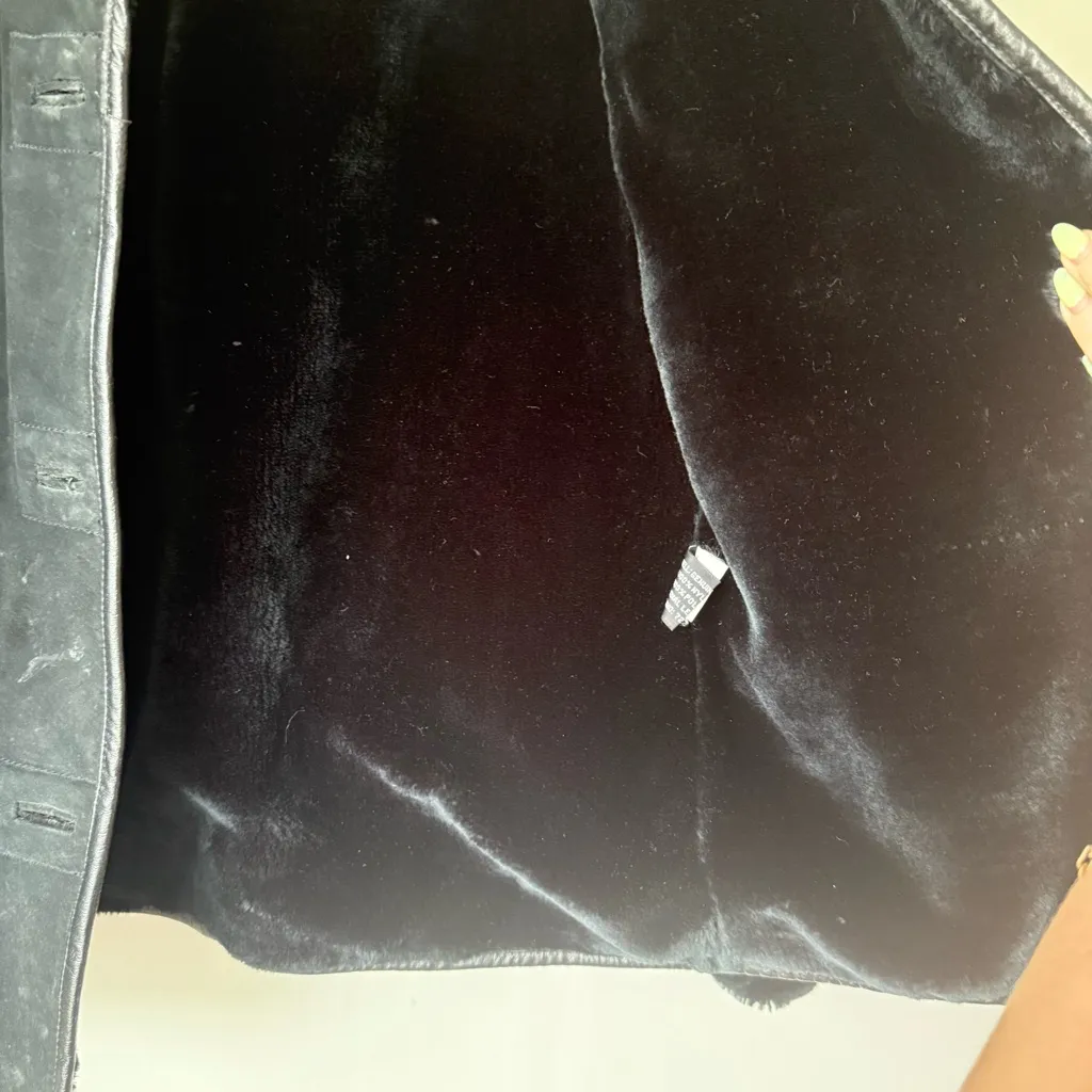 Vintage Adler Colelction Black Leather & Faux Fur Lined Jackets M Size M - Image 5