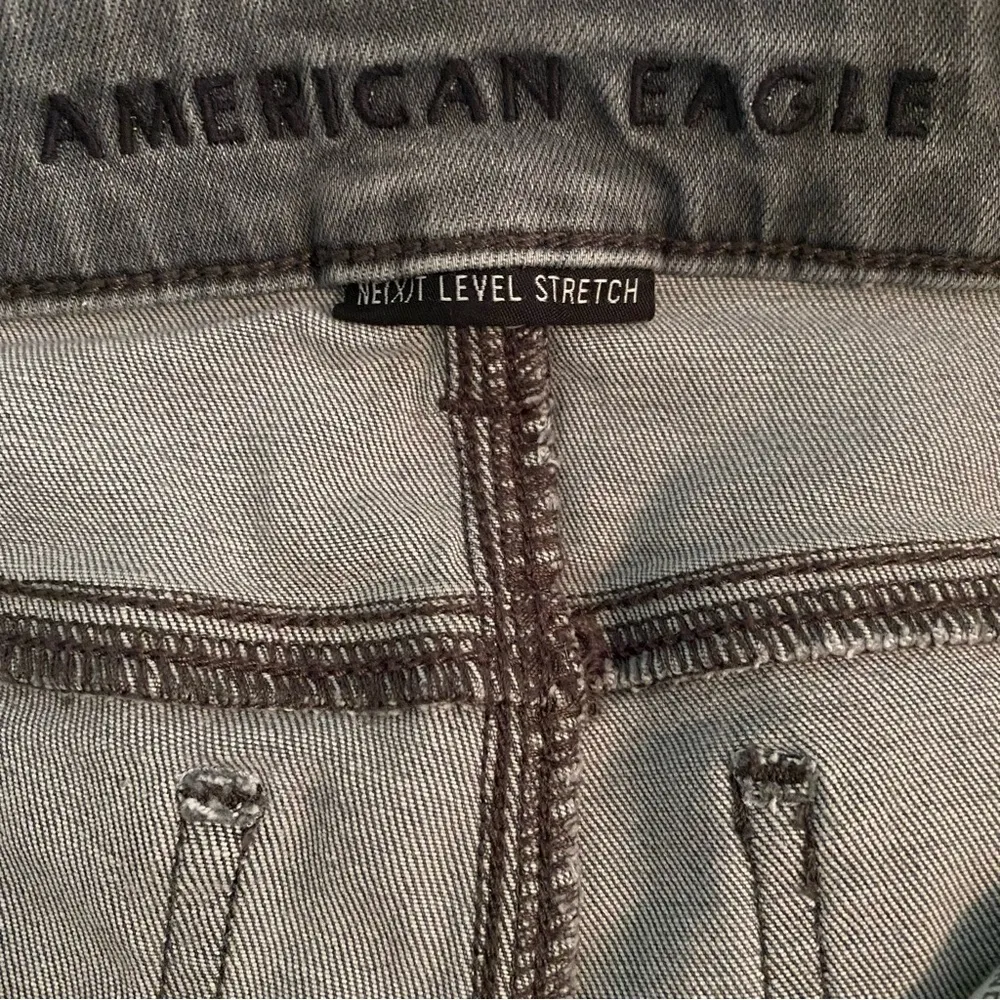 Next Level Stretch High Rise Jegging/Jean Size 0 Grey Distressed - Image 6