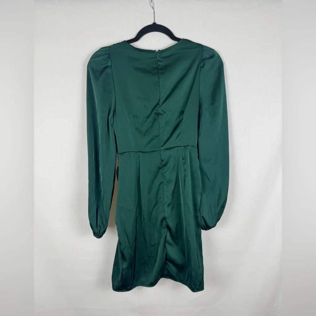 SHEIN NWT Elegant Green Wrap Dress - Image 2
