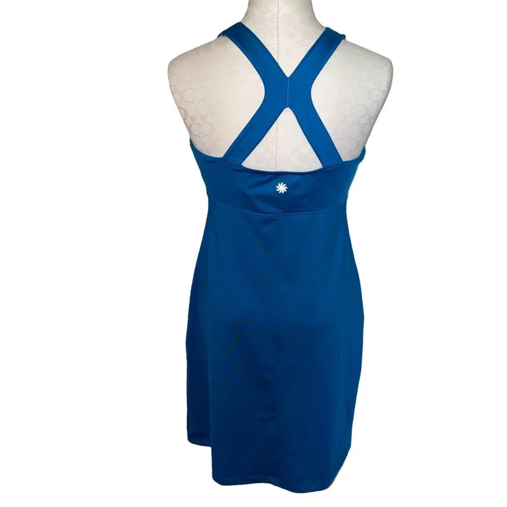 athletic exercise Dress Front Cut Out built in padded bra racerback sz L - Image 12