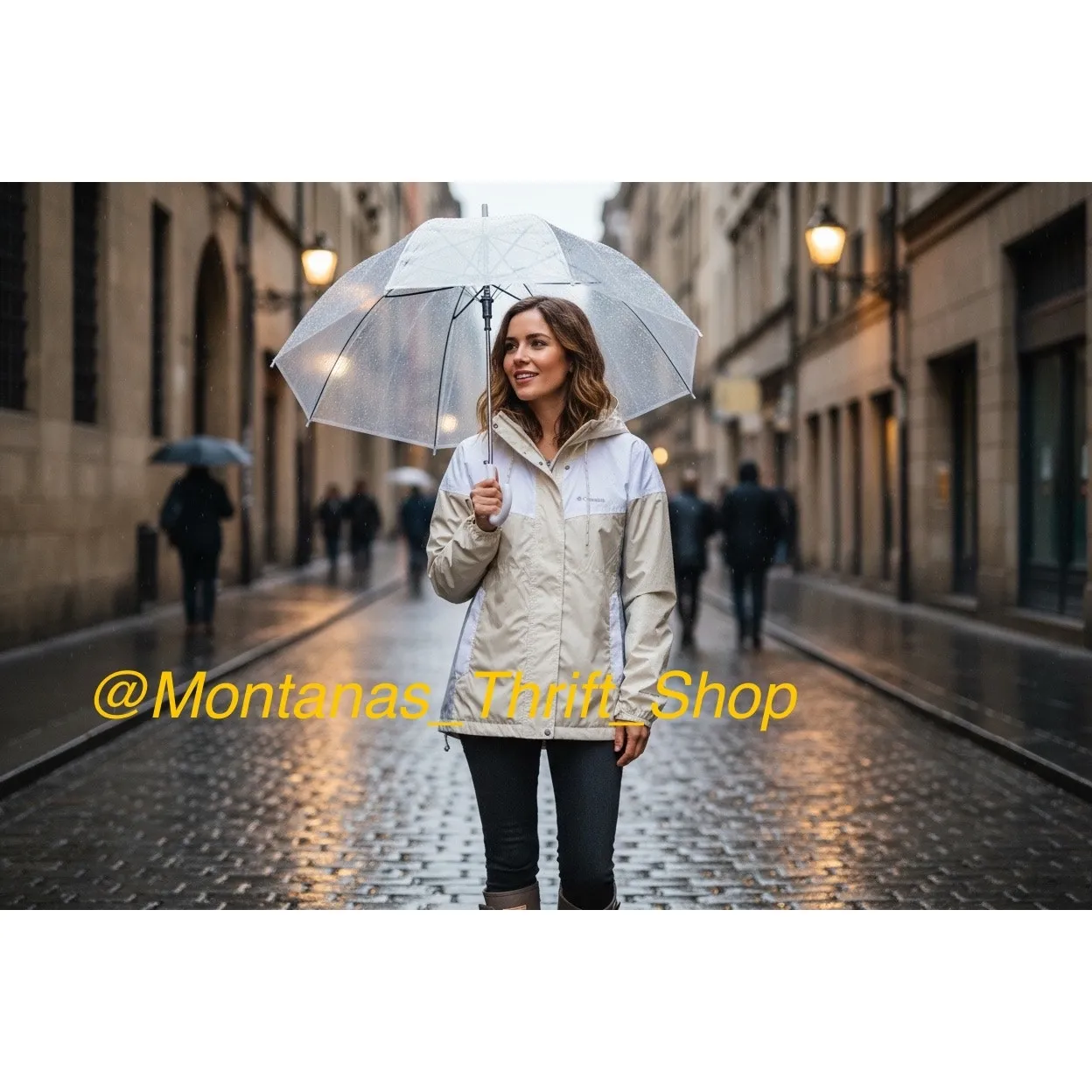 Columbia Flash Challenger Windbreaker lightweight gray cream jacket size medium - Image 2