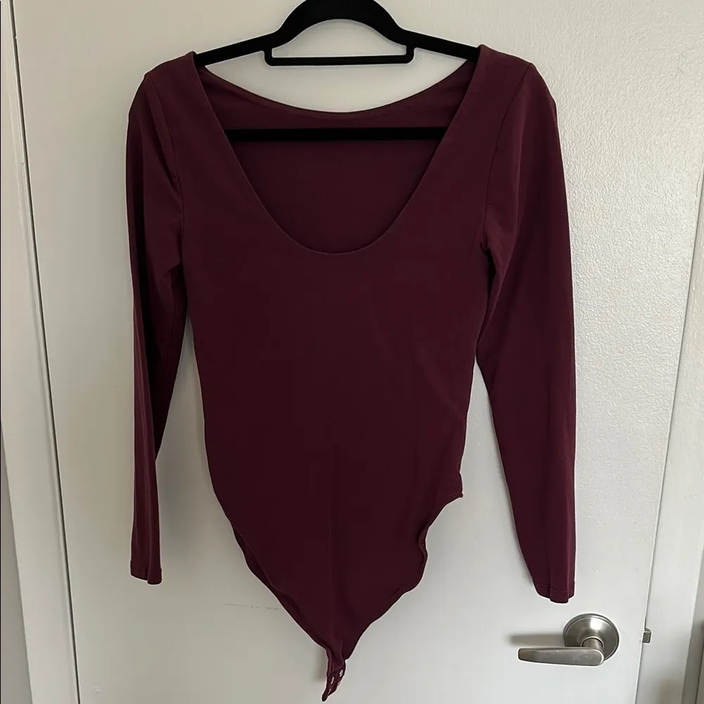 Women's Mauve Long Bodysuit - Image 3
