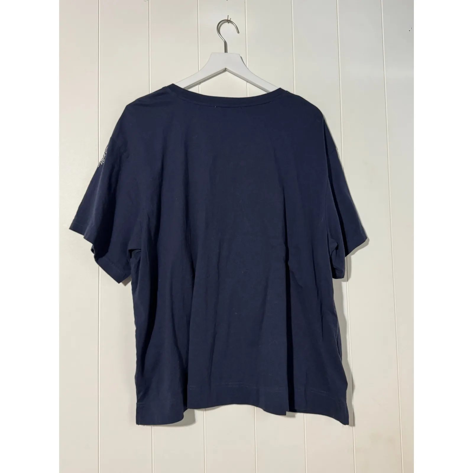 Jane + Delaney · Embroidered Sun Tee · Cotton · Oversized · Navy · Plus Size 3X - Image 2