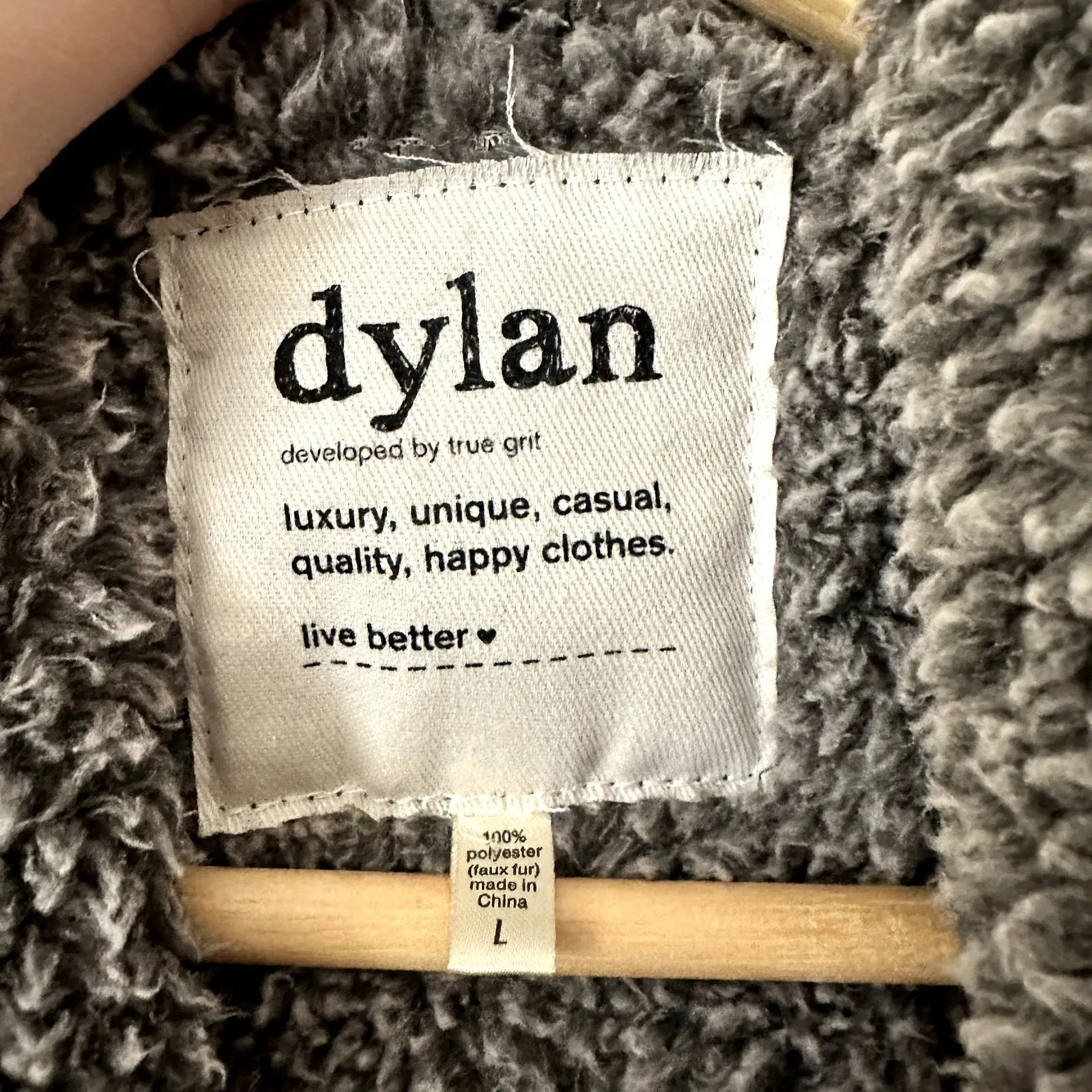 Dylan by True Grit Sherpa Lined Floral Jacket Sz L - Image 3