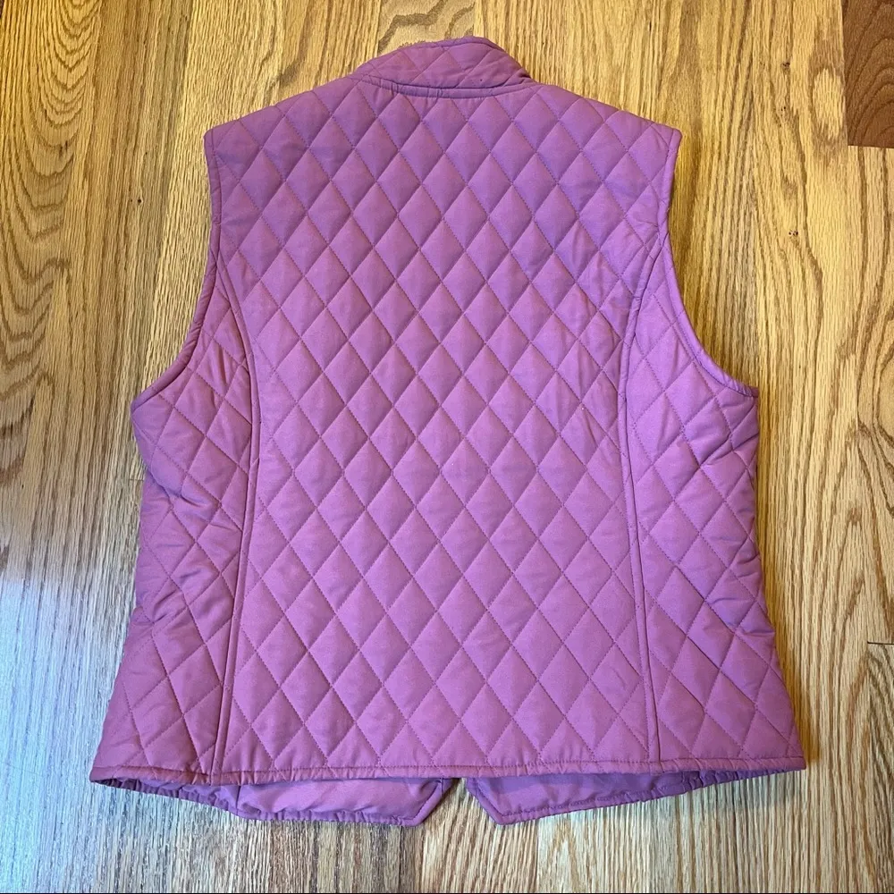 Tyler Boe quilted zip up vest size large - Image 2