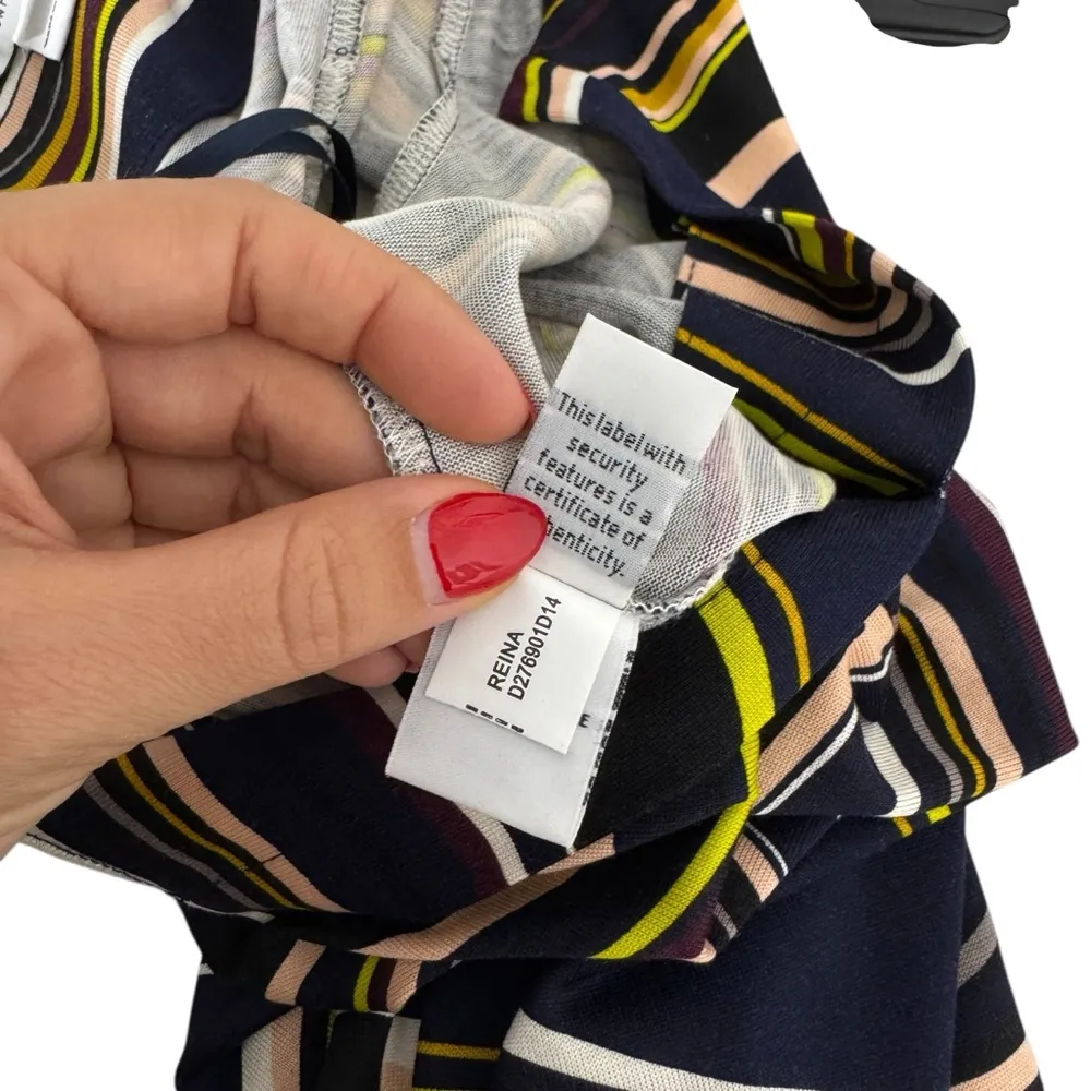 Diane Von Furstenberg Reina Striped Long Sleeve Dress - Image 11