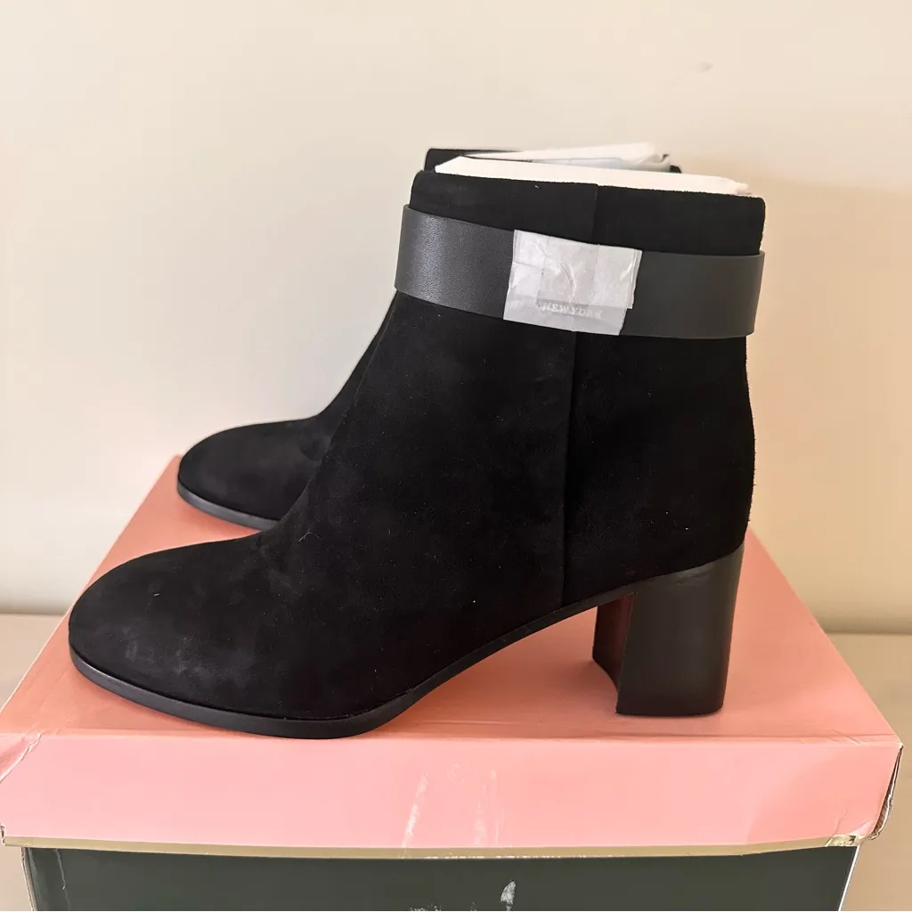 Kate Spade Black Booties Size 7 NIB - Image 3