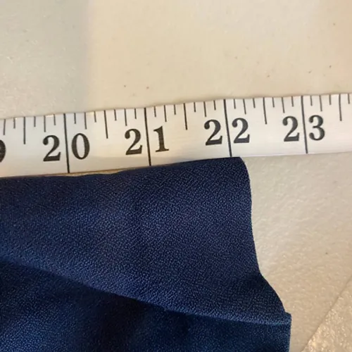 Danny & Nicole New York Midi Dress 8 Petite Dark Navy Red Double Breasted VTG - Image 10