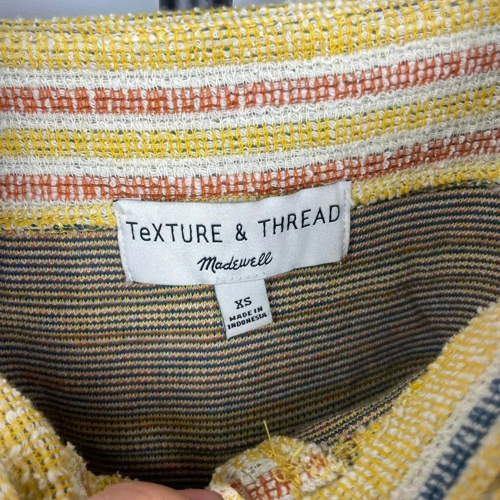Madewell Texture & Thread Yellow‎ Tie-Front Tank Top in Smithfield Stripe - Image 4