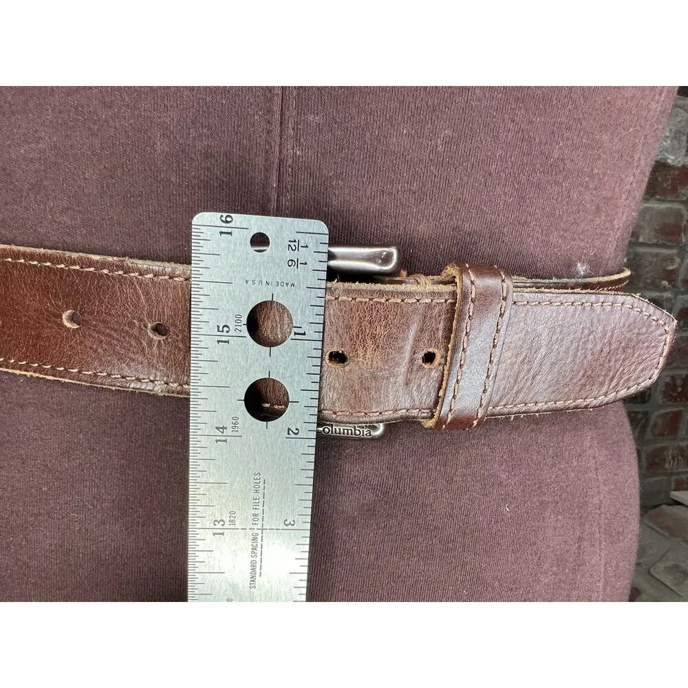Columbia leather belt brown size 36 - Image 2