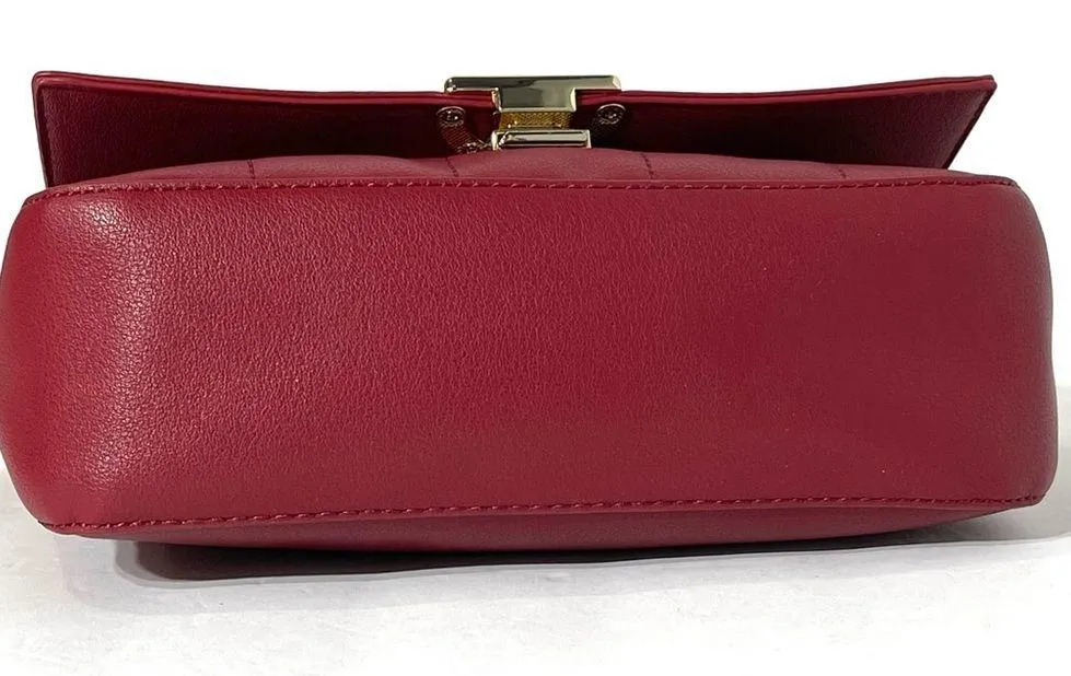Sole Society Red Vegan Leather Crossbody - Image 8
