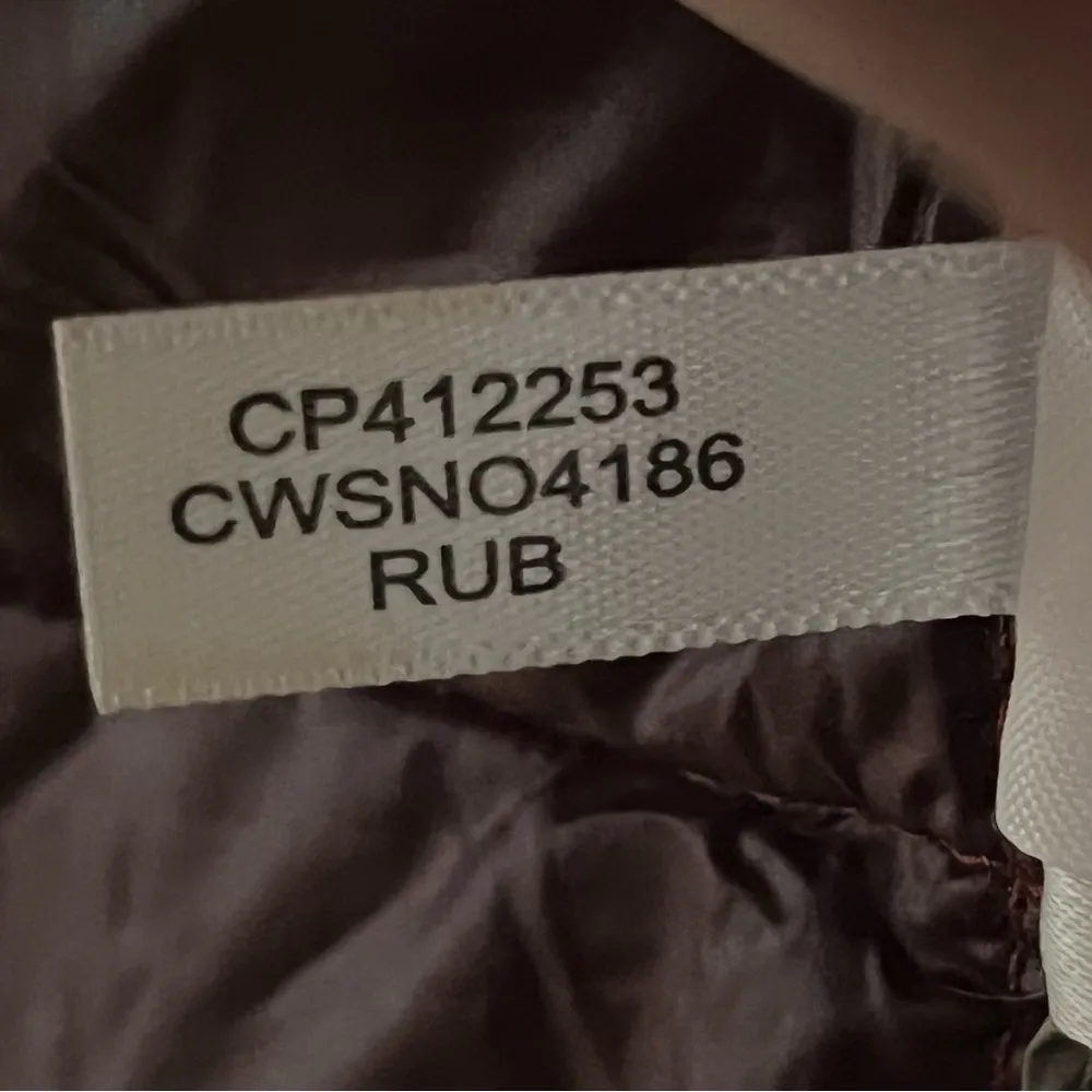 Calvin Klein Puffer Jacket Women's Sm Premium Down Packable Quilted Red Full Zip - Image 9