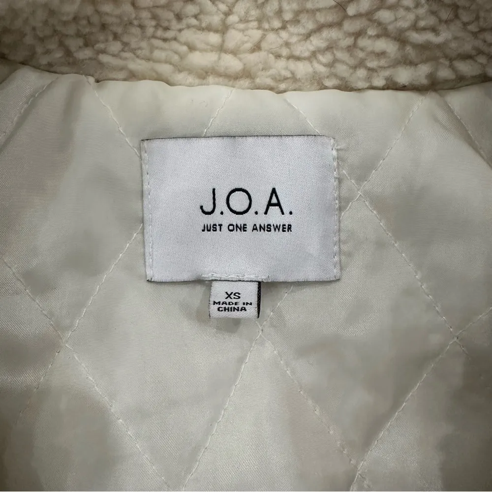 J.O.A. Oversized Faux Sherpa biker jacket - Image 12