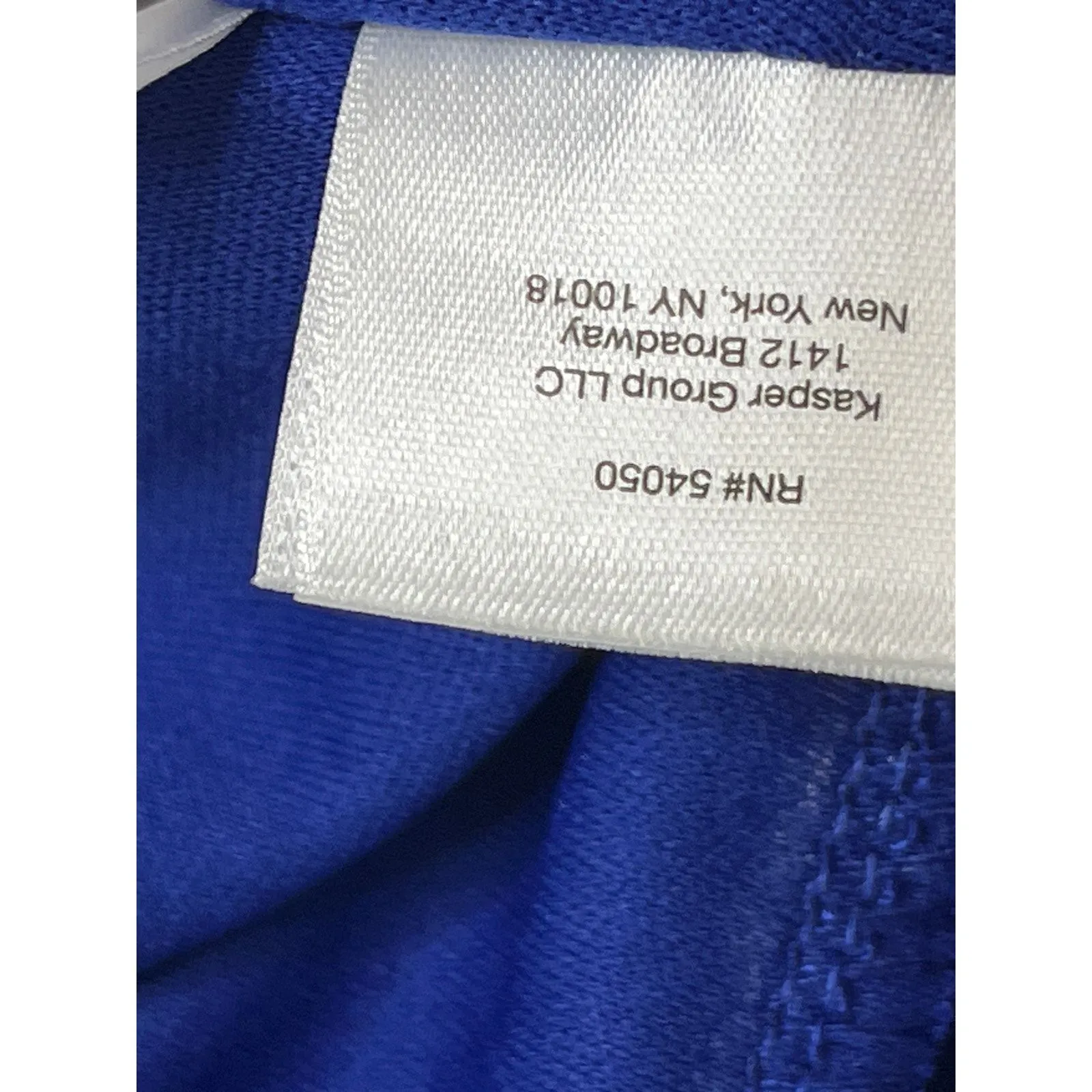 Kasper Plus Size Faux-Wrap Cap-Sleeve Dress Royal Blue, size 1X, NWT, MSRP $99 - Image 14