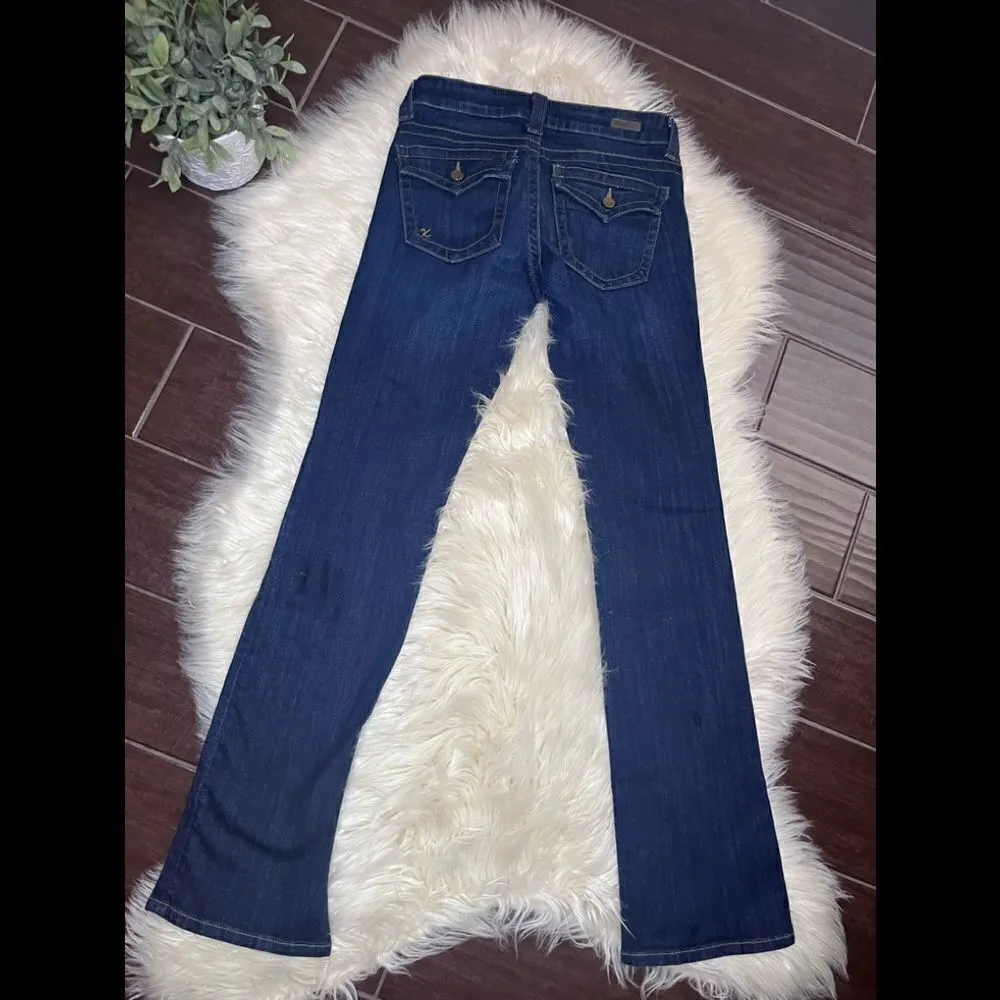 Kut from the Kloth Kate lowrise bootcut denim jeans sz 2 - Image 7